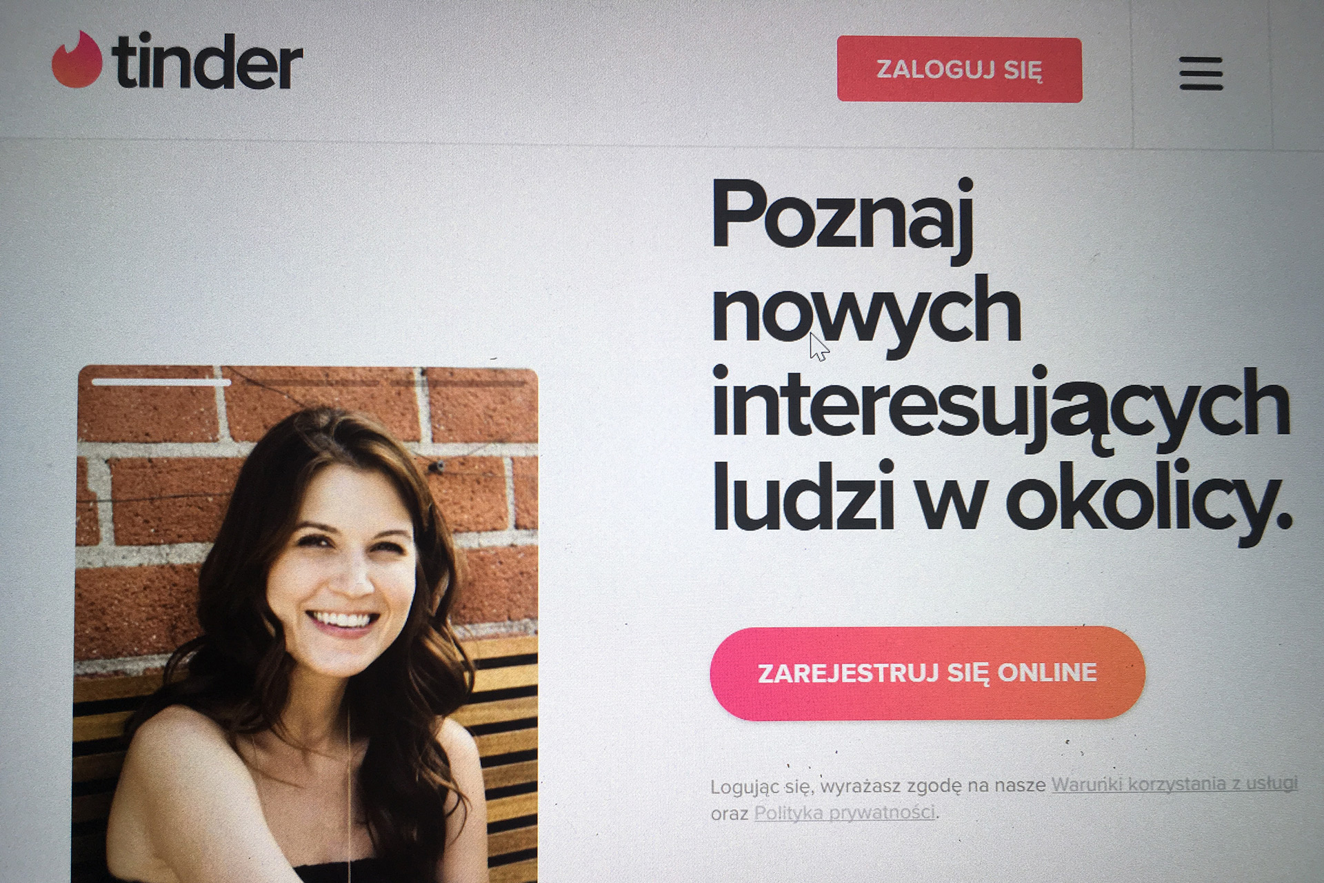 dane osobowe w aplikacji mobilnej tinder