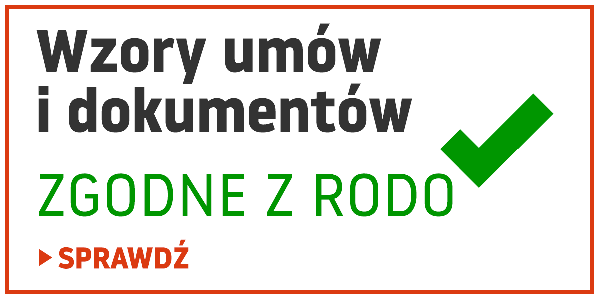 Wzory dokumentów i umów zgodne z RODO - dane osobowe